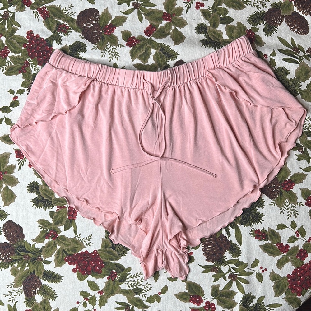 Free People Intimately Free People PJ shorts pink size large